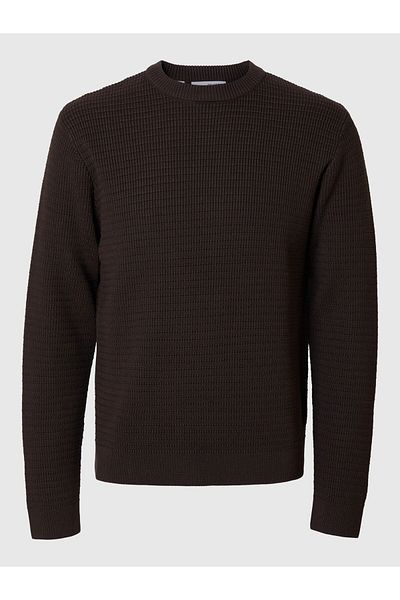 Selected Homme Pullover mit Rundhalsausschnitt Texturierter