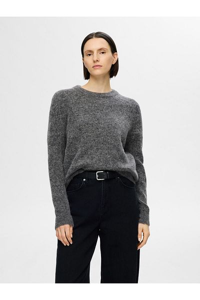 Selected Femme Pullover mit Rundhalsausschnitt Strick