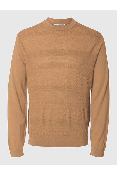 Selected Homme Pullover mit Rundhalsausschnitt 100% Merinowoll