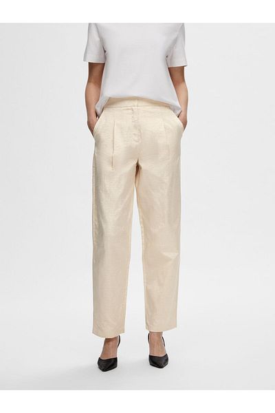 Selected Femme Straight Leg Hose High Waist