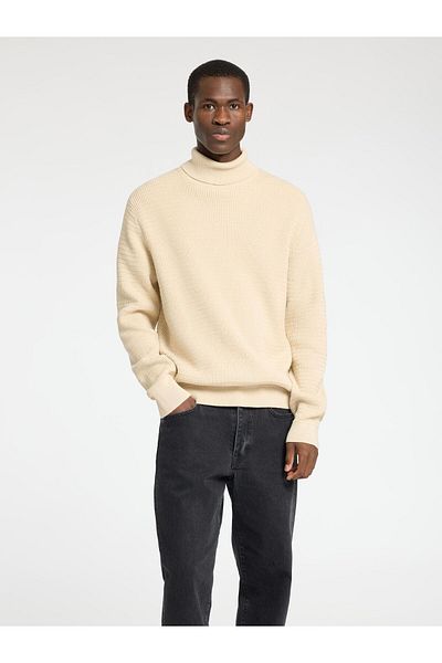 Selected Homme Rollkragenpullover Texturierter