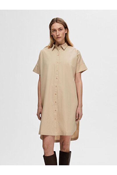 Selected Femme Blusenkleid Baumwoll