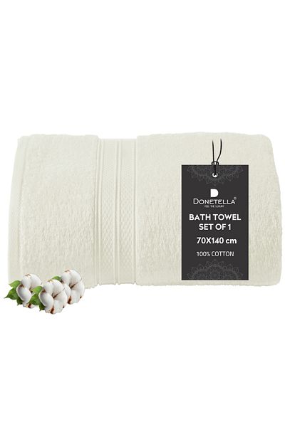 Donetella 1 - Pcs Premium Bath Towel (70x140cm ) 600 GSM 100% Combed Cotton
