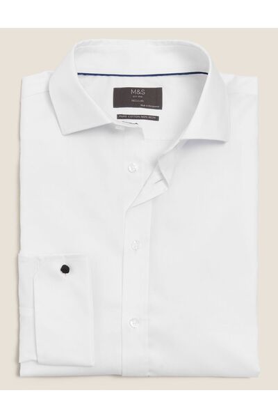 Marks & Spencer Saf Pamuklu Regular Fit Gömlek