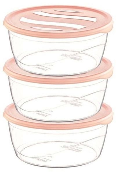Royaleks Group Round Charisma Storage Container Set of 3 - No:2 Royaleks-çnk2149