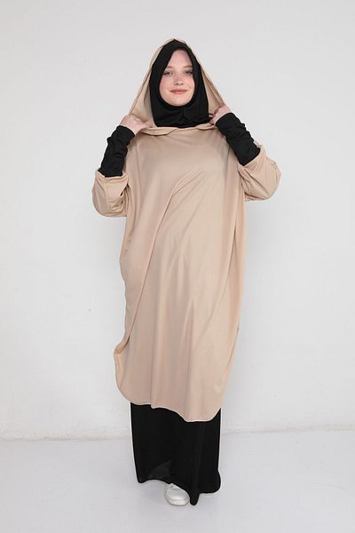 Kutay Collection فستان صلاة نسائي - مع بنطلون وسحاب