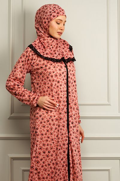Kutay Collection Γυναικείο φόρεμα προσευχής με μοτίβο τουρμπάνι