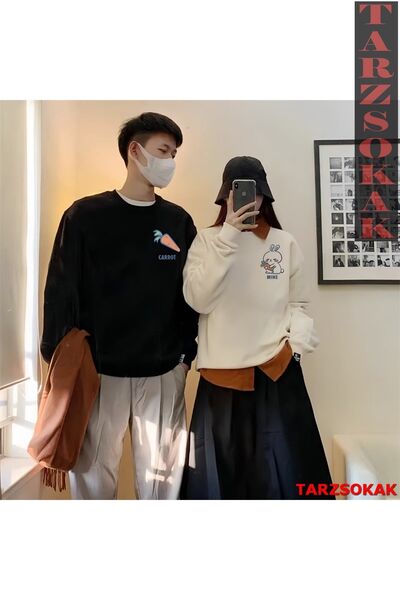 Tarzsokak 2 Li Harajuku Style Çift Sevgili Kombinleri Couple Clothing Yeni Se...