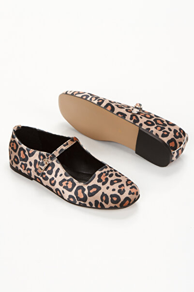 ezmoda shoes Pantofi de balerina cu model leopard