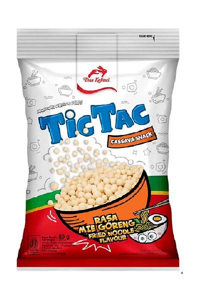 Tic Tac Tictac cassava snack mi goreng fried noodle flavor 80g 1 pack