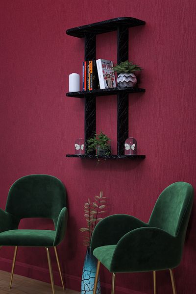 mokaparkavm Kardelen Decorative Living Room Shelf - Multi-Purpose