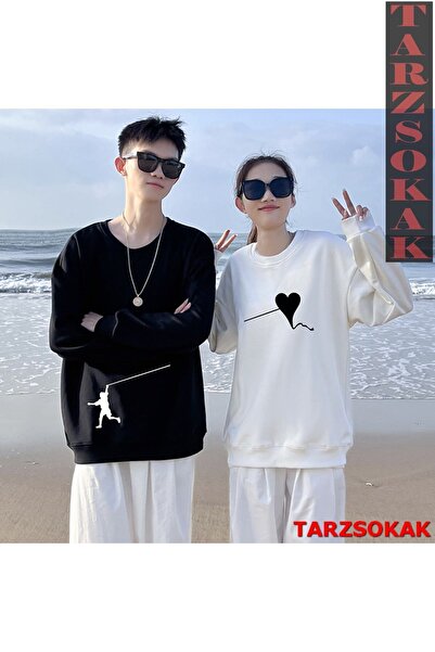 Tarzsokak 2 Li Harajuku Style Çift Sevgili Kombinleri Couple Clothing Yeni Sezon 2 Adet