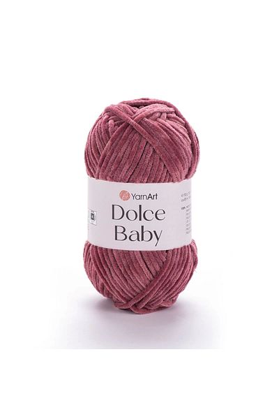 Yarnart Dolce Baby - Velvet, Baby Hand Knitting νήμα Dusty Rose-751