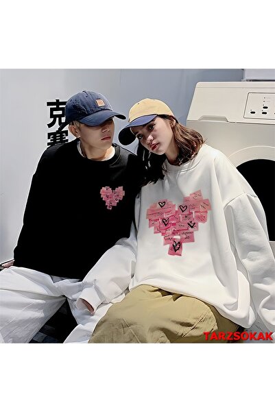 Tarzsokak 2 Li Harajuku Style Çift Sevgili Kombinleri Couple Clothing Yeni Se...