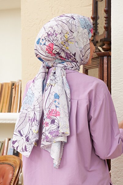 İpekhan Παιώνια Βαμβακερή Βισκόζη Σάλι Λιλά