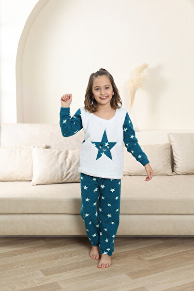 sleeproom COSUM DE PIJAMA PENTRU COPII CU STELE POLAR DE IARNA