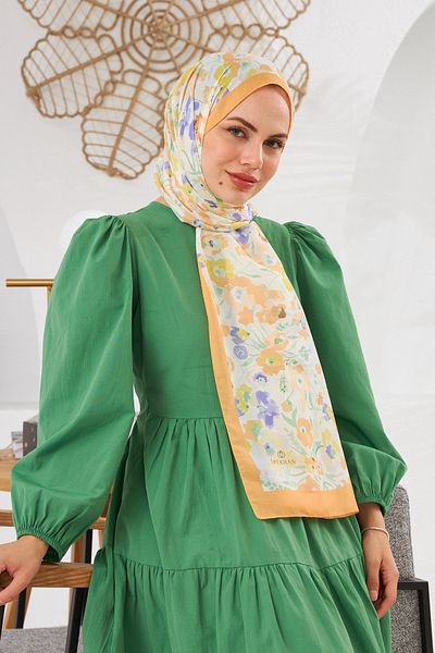 İpekhan Nature Pinkly Soft Shawl Saffron Orange 3031-10