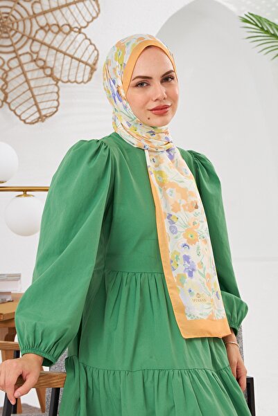 İpekhan Nature Pinkly Soft Shawl Saffron Orange 3031-10