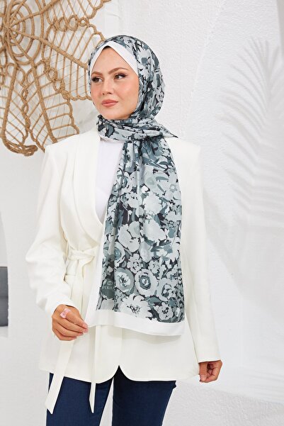 İpekhan Nature Color Rose Soft Shawl White 3032-10