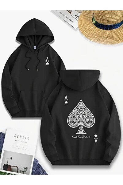 Tarzsokak Siyah Kapşonlu Sweatshirt Çift Sevgili Kombinleri Couple Clothing