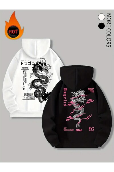 Tarzsokak Beyaz Kapşonlu Sweatshirt Çift Sevgili Kombinleri Couple Clothing