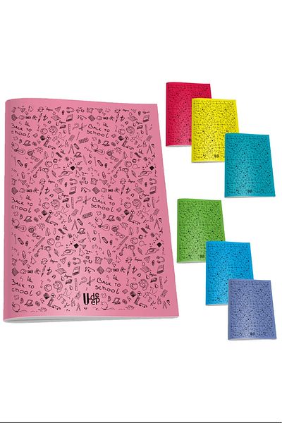 YenisiniAl Umut U-Deep A4 Pp Cover Notebook 80 Sheets Lined 12 Pcs