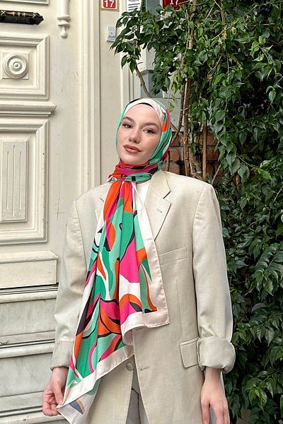 İpekhan Nature Lilyum Soft Shawl Green Grey 3036-06