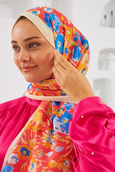 İpekhan Nature Pinkly Soft Shawl Beige 3031-13