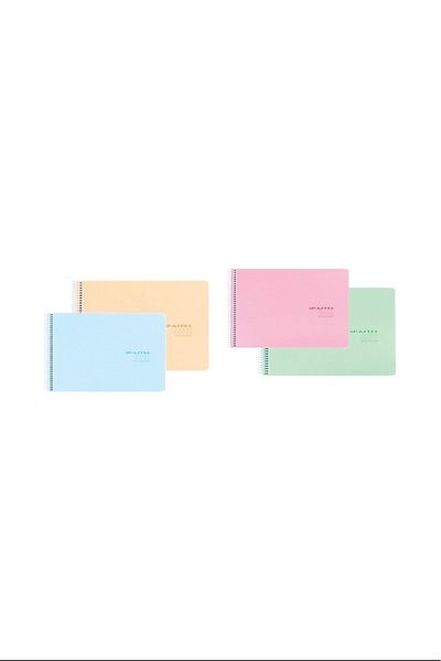 Pastel Picture Notebook Pp Cover Spiral 17X25 cm 24 Pack