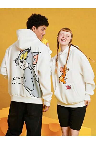 Tarzsokak Beyaz Kapşonlu Sweatshirt Çift Sevgili Kombinleri Couple Clothing