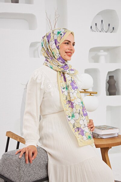 İpekhan Nature Gardenia Μαλακό Σάλι Λινό Κίτρινο 3034-02