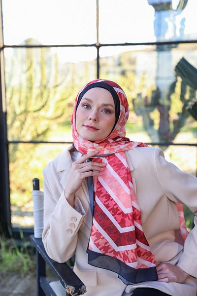 İpekhan Boheme Collection Soft Shawl Red 3043-06