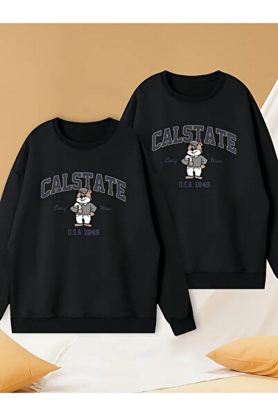 Tarzsokak Hanorac negru cu glugă - Combinații de îmbrăcăminte pentru cupluri