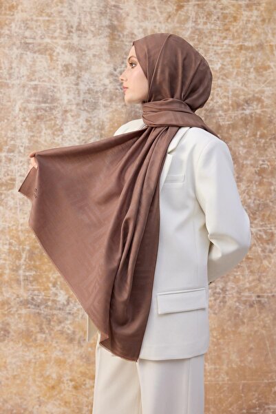 İpekhan Σάλι Fendi Pattern Cotton Jacquard Dark Dusty Rose 8009-19