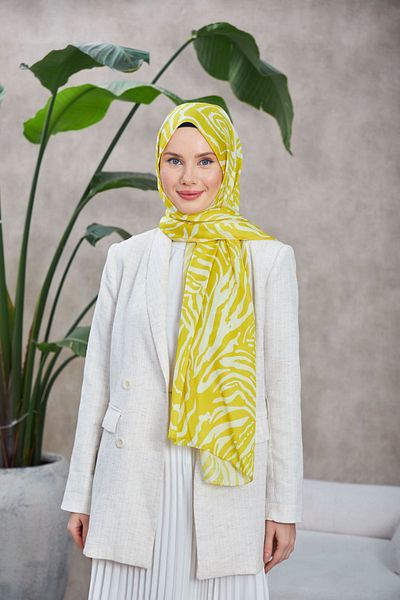 İpekhan Ethnic Galaxy Soft Shawl Πράσινο Φιστίκι 3042-03