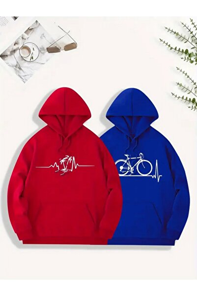 Tarzsokak الملونة مقنعين البلوز زوجين عاشق المجموعات زوجين الملابس