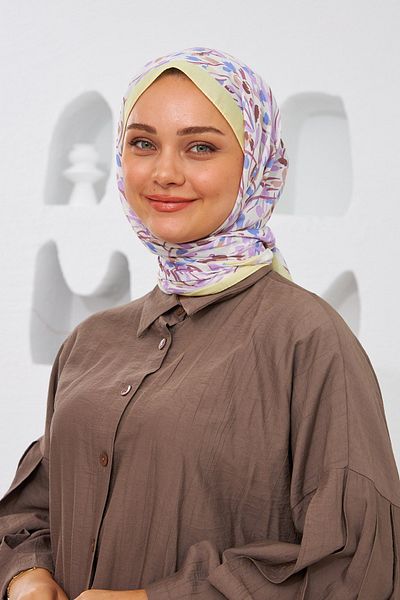 İpekhan Nature Cozy Line Soft Shawl Yellowish 3035-11
