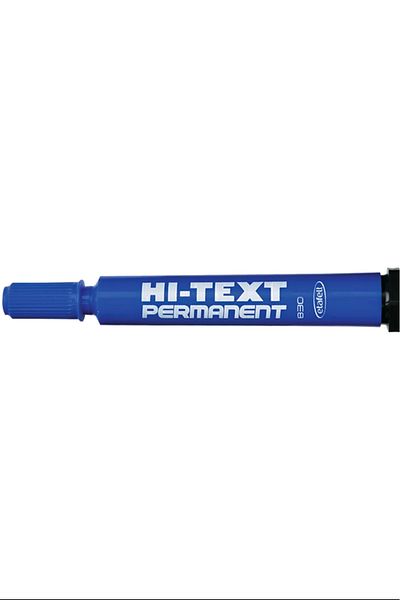 Royaleks Group Hi-Text 830Pbm Permanent Marker Round Tip Blue 12 Li Box