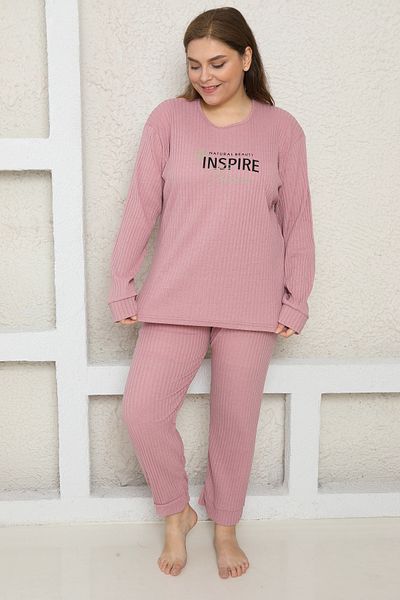 FAMES PİJAMA Large Size Filled Pyjamas Suit