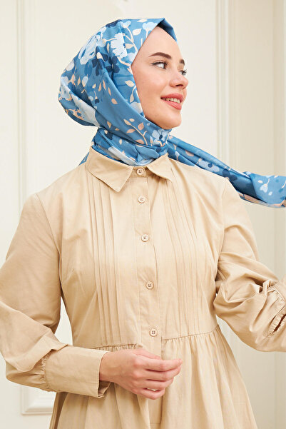 İpekhan Ροζ βαμβακερό σάλι βισκόζης Indigo