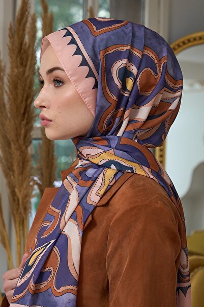 İpekhan Μαλακό σάλι Purple Pink Summer Sparkle Collection - 3045-12