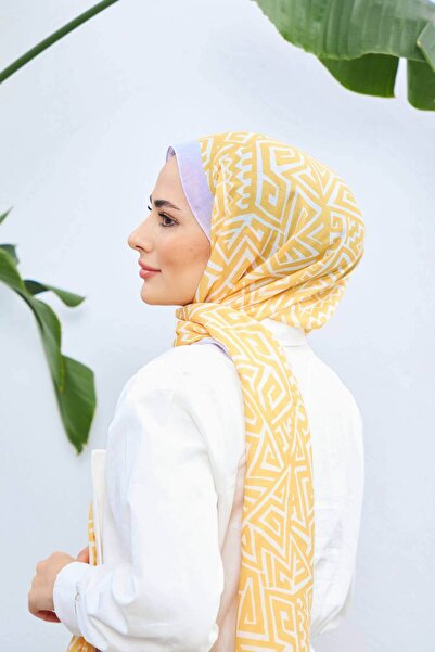 İpekhan Colorday Pure Soft Σάλι Λιλά Κίτρινο 3040-15