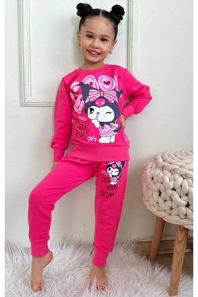 ARBİ kids Pink Kuromi Girl's Yarn Set - Seasonal