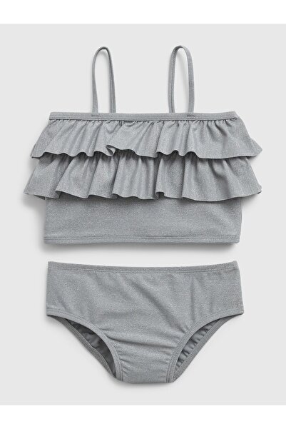 GAP Kız Bebek Gri Simli Bikini Takım