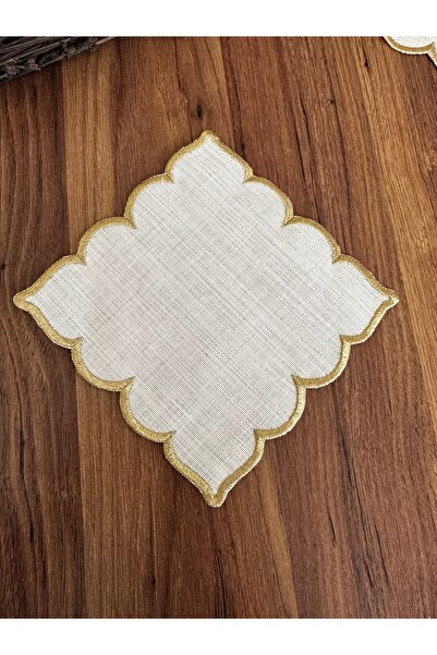 NURHAN HOME COLLECTION 6 Adet Kubbe Desenli Kokteyl Sunum Peçetesi