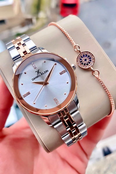 Daniel Klein kadın kol saati çelik 3 atm su geçirmez bileklik