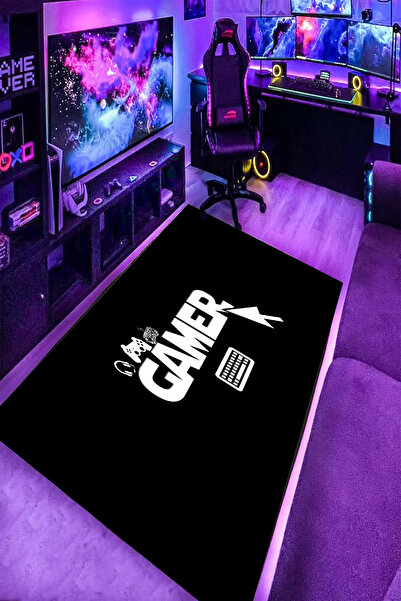 Alpacarpet Kaymaz Taban Makinede Yıkanabilir Gaming Oyuncu Playstation Xbox G...