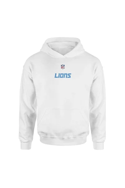 Pisa Art Ισχυρό λευκό κουκούλα των Detroit Lions