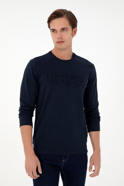 U.S. Polo Assn. Erkek Bisklet  Yaka Basıc Sweatshirt