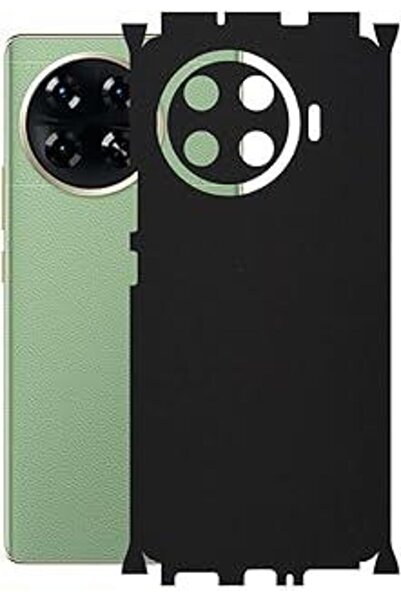 Ecr Mobile Tecno Spark 20 Pro Plus (KJ7) ile Uyumlu Mat Siyah Arka Kaplama
